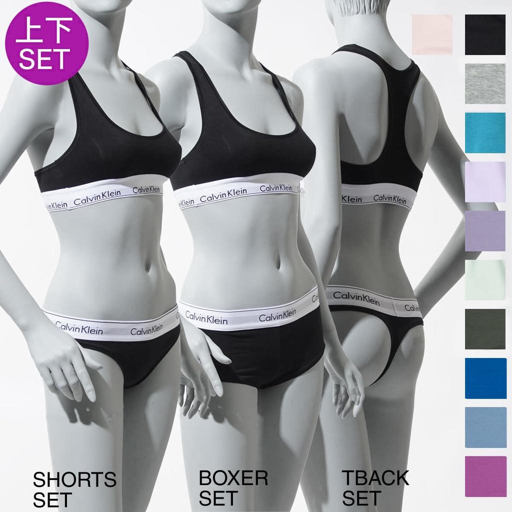 Calvin Klein Bra Panties Size MODERN COTTON (Calvin Klein) & Set, M, [Used]