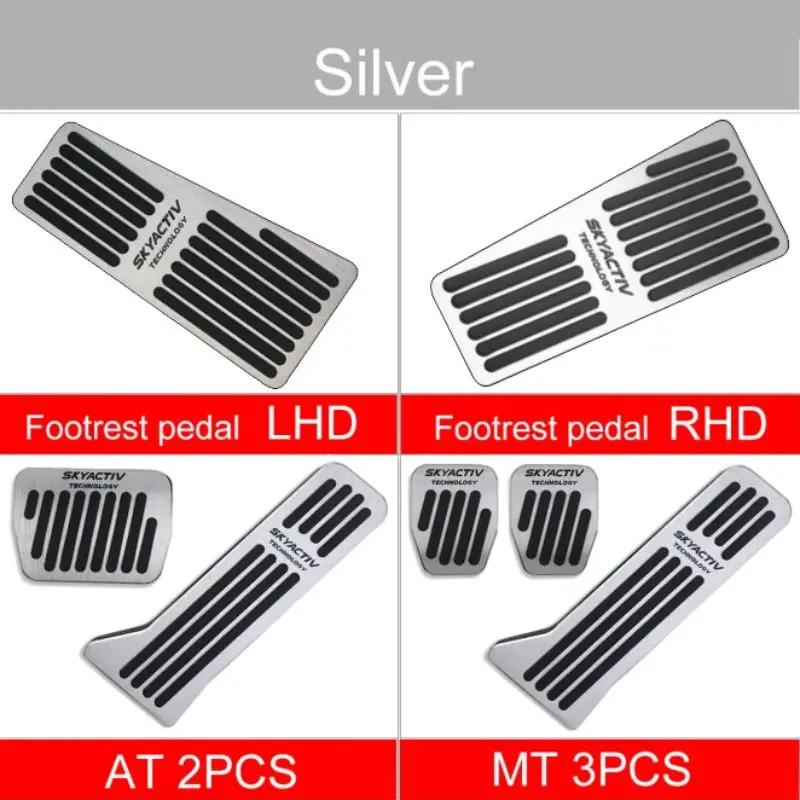 For Mazda 3 2014~2018 Car Foot Pedals Cover Accelerator Brake Pedal Rest Pedals Non-Slip Mat Provide lasting Durable Accessories