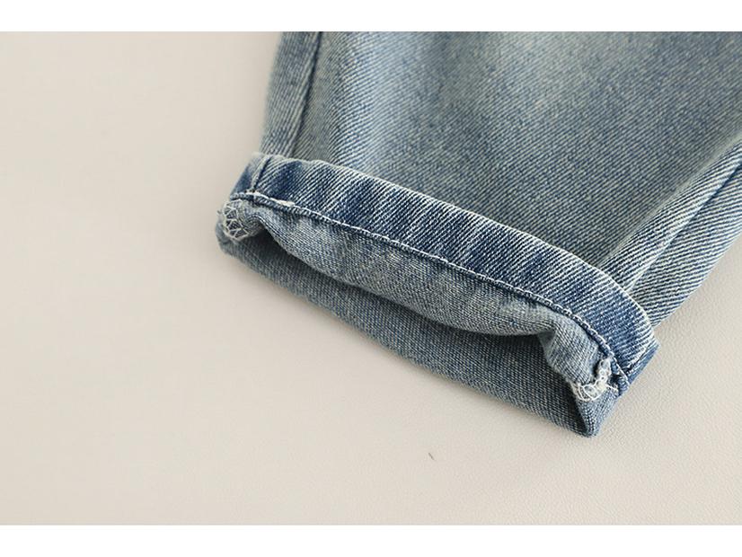 Chlapecká dvoudílná souprava s kapucí z džínové bavlny: Jarní/podzimní styl s potiskem písmen a velkými kapsami, dlouhé rukávy