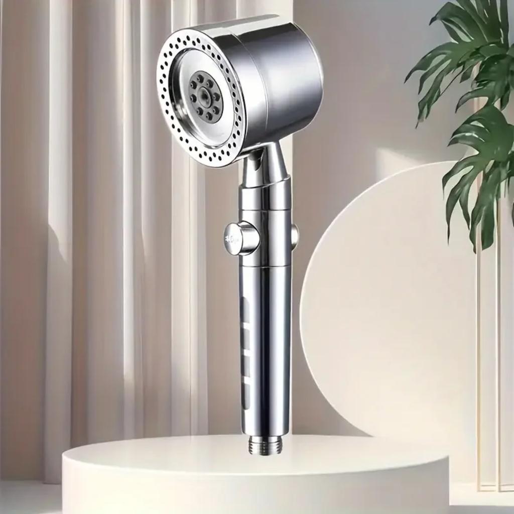 High Pressure Water Saving Filter Shower Head 5 Modes Handheld Shower Head One Button Stop Bathroom Accessories