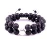 European & American Style Tiger Eye & Volcanic Rock Beaded Wish Bracelet, 10mm, New Design
