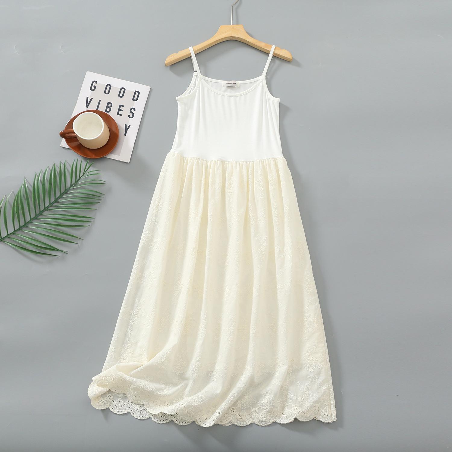 

Вышитое летнее платье феи с высокой талией и хлопковой подкладкой One Size