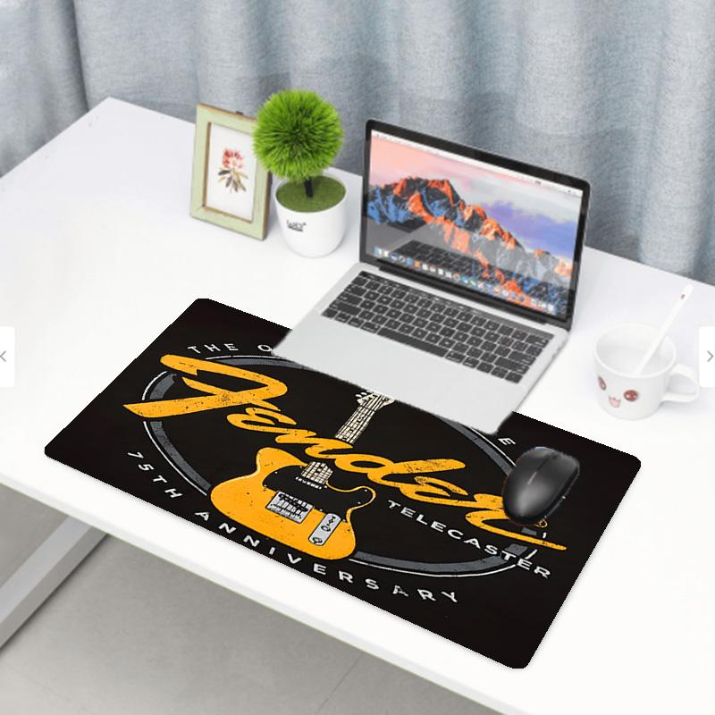 Fender Print Mouse Pad, Anti‑Slip Desktop keyboard Mat, for PC Laptop Gaming Working Daily Use, Cool Festival Birthday Gift