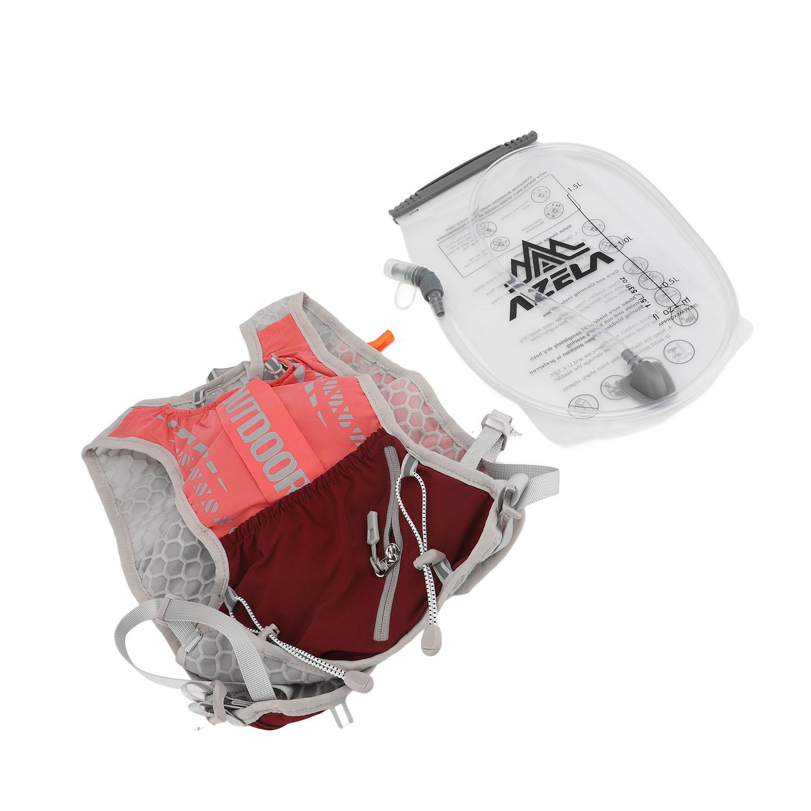 

Беговой гидратационный жилет с гидропакетом 1,5 л, нейлон 5 л, легкий дышащий гидратационный рюкзак Da Pink