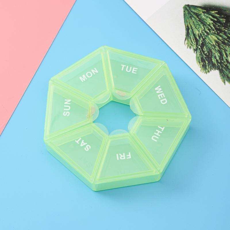 7-Day Mini Pill Organizer: Transparent, Portable, Dustproof Medicine Box