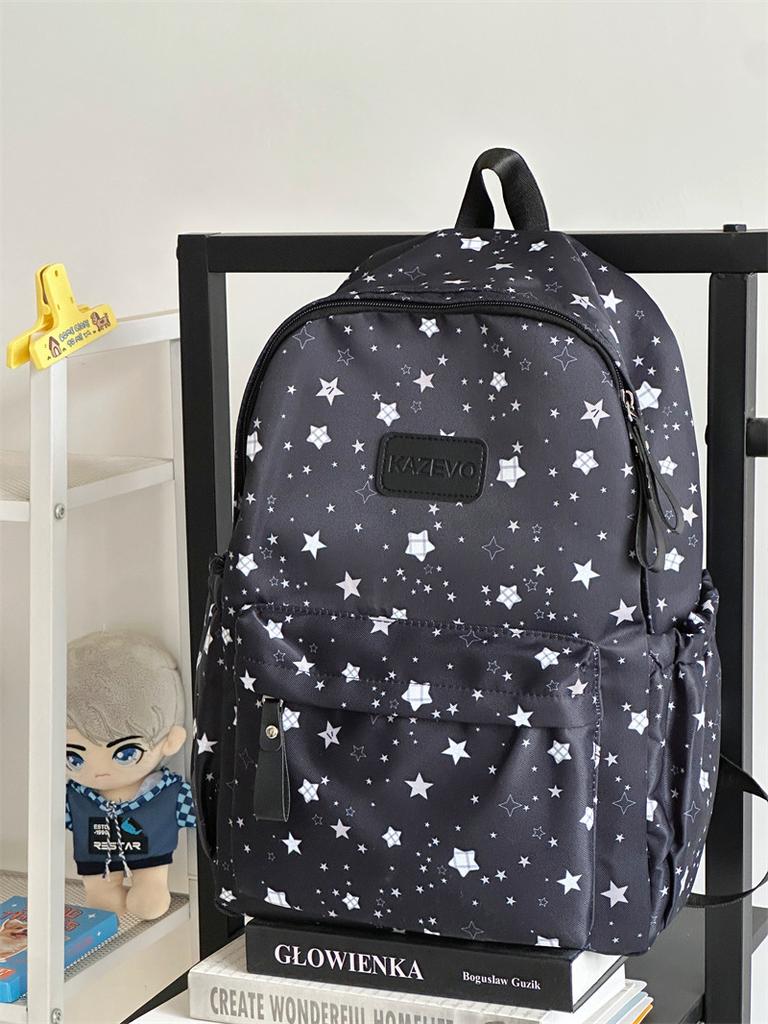 Schoolbag Japanese Ins New High-value Fresh and Sweet Star Backpack Junior High School Students Lightweight Large-capacity Backpack