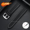 Premium TPU Rubber Nylon Sailcloth Hybrid Watch Strap 18mm 19mm 20mm 21mm 22mm 24mm for Casio for Seiko Band Waterproof Bracelet