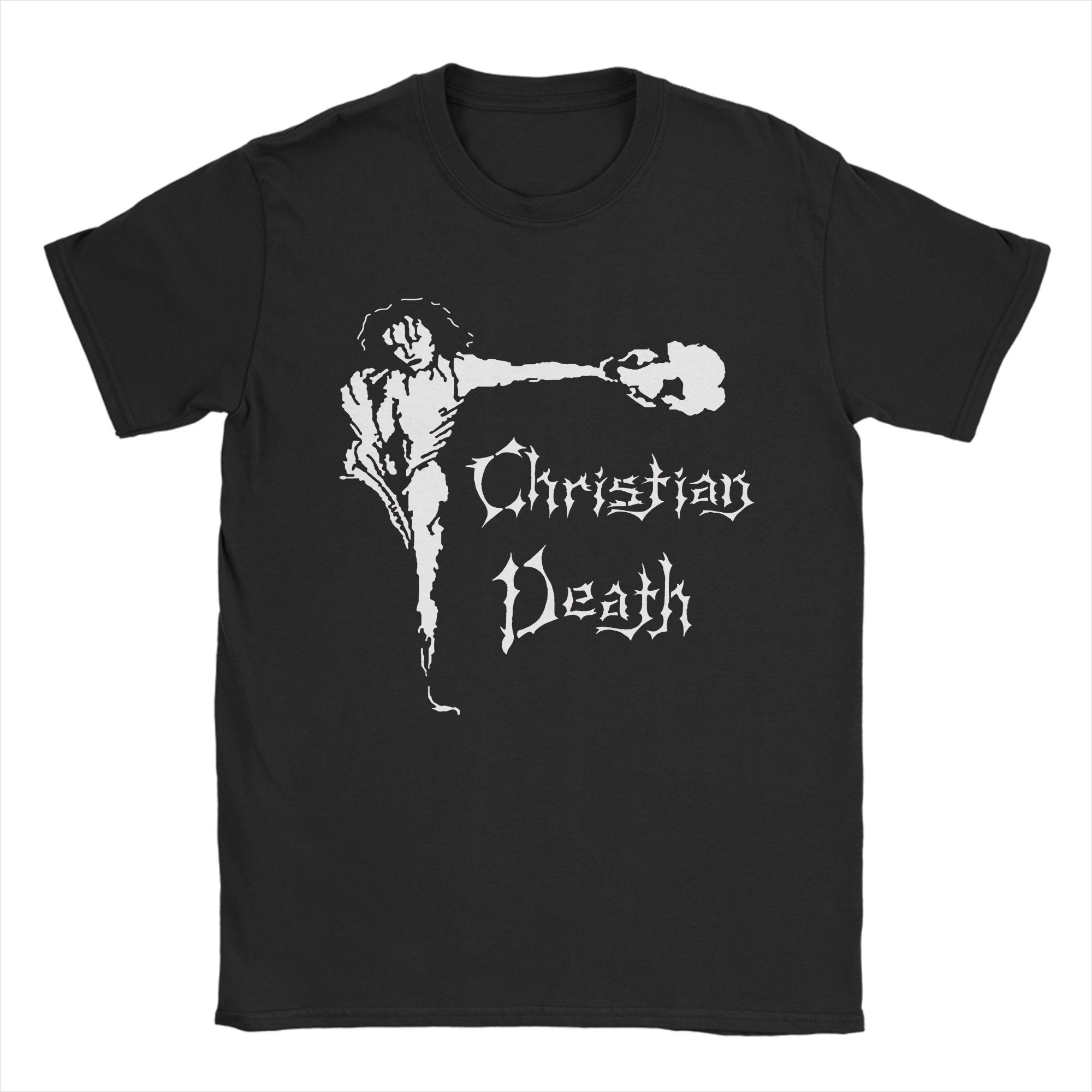 

Christian Death Atrocities rock metal band Graphic Printed T Shirt Men Women Cotton Tee Shirt Clothes 4XL