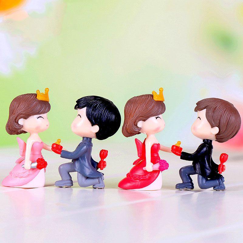 Adorable Diy Marriage Lover Couple Figurines For Wedding Cake Decorations