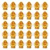 30Pcs Sakyamuni Buddhas Statue Mini Gold Buddhas Figurines Bulk,Tiny Figures Ornament for Car Dashboard Home Decorations