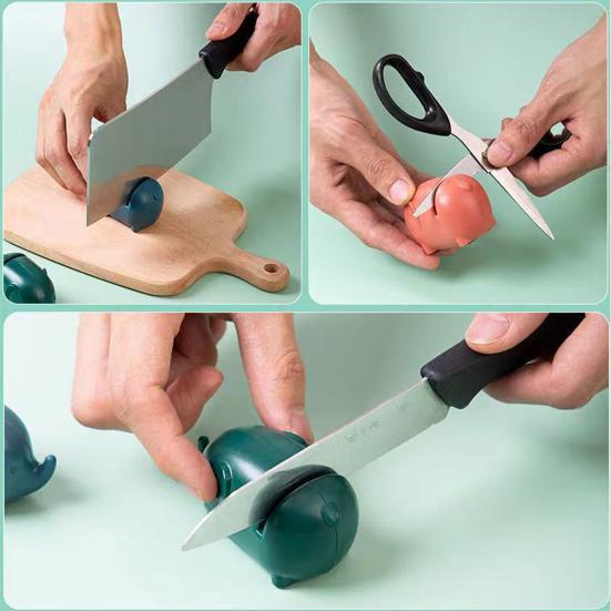 Ostrzałka do noży w kształcie słonia Antykorozyjny biały korund Wygodne narzędzie do ostrzenia noży do ostrzenia kamienia szlifierskiego