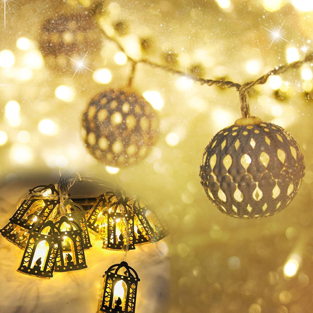String Lights Moon Star  Eid Ramadan Festival Decoration Chandelier String Lights
