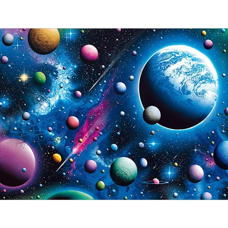 

Алмазная вышивка Планета Мультфильм Ручная работа Алмазная картина Рукоделие Мозаика Вышивка крестом Full Square 20X30CM
