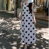 Polka Dot Dress Summer Dress New Temperament Retro Sleeveless A-shaped Long Skirt Loose and Thin Vest Strap Skirt Women