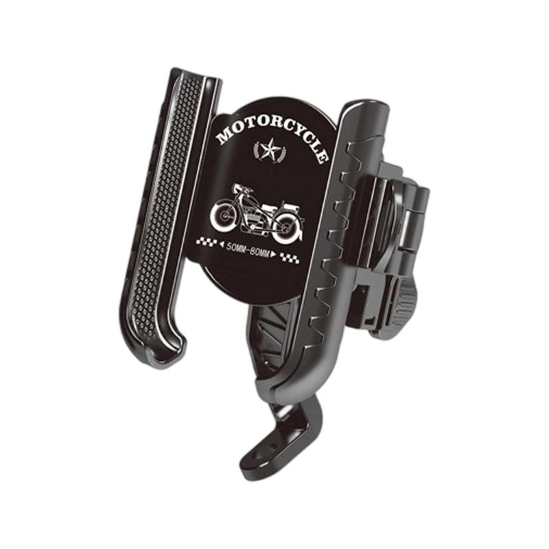 Motorcycle Phone Cradles Bike Scooter Phone Holder 360 Degree Rotating Holder Handlebar/Rearview Mirror Mounted Stand