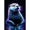 Pop Art Colorful Neon Animals DJ Music Poster Aesthetic Capybara Cat Dog Panda Rabbit Canvas Print Wall Art Mural Room Decor