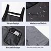 Waterproof and oil-proof, leave-in-wash and clean TPU women's apron, kitchen household smock cooking, dirt-resistant men's and women's waist