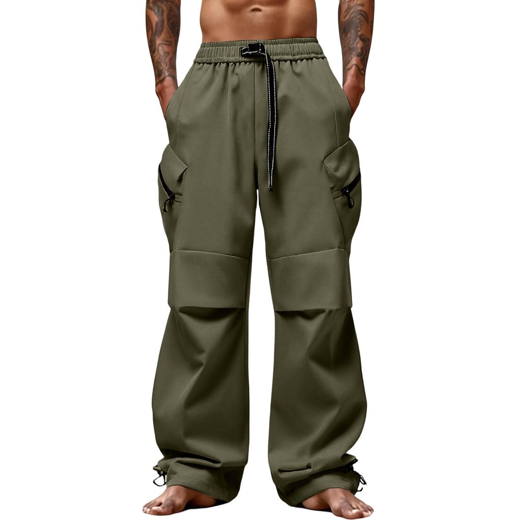 Men's  Outdoor  Sports  Loose  Big  Pocket  Workwear  Trousers