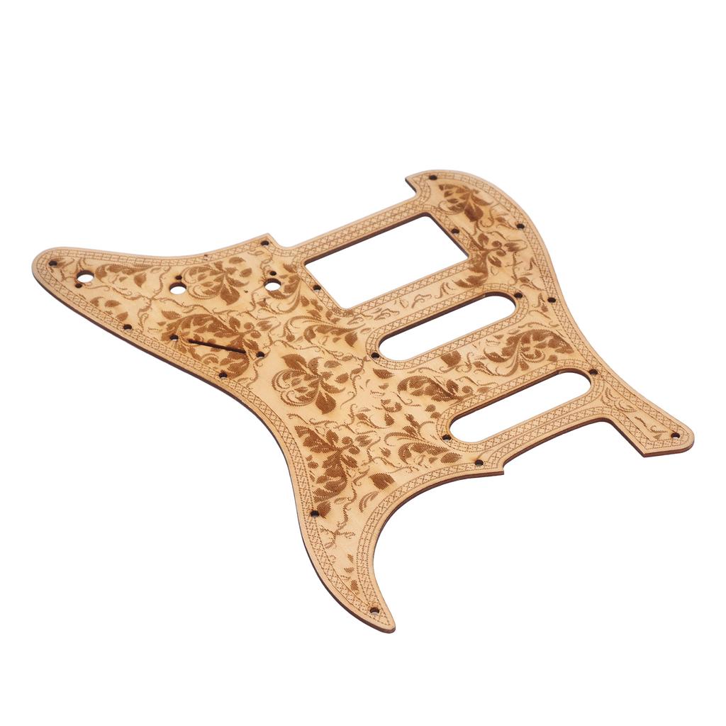 Electric Guitar Pickguard Maple Wood Carving Anti Scratch Guard Plate for ST Guitar