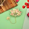 Lotus Leaf Lotus Leaf Book Mark Roses Rose Bookmark New Year Gift Metal Bookmark  Page Marker