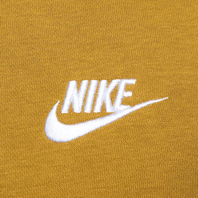 Nike Sportswear Club Logo Embroidered Half-Zip Design Retro American Sweatshirt Men sweatshirt Beige DD4732-716