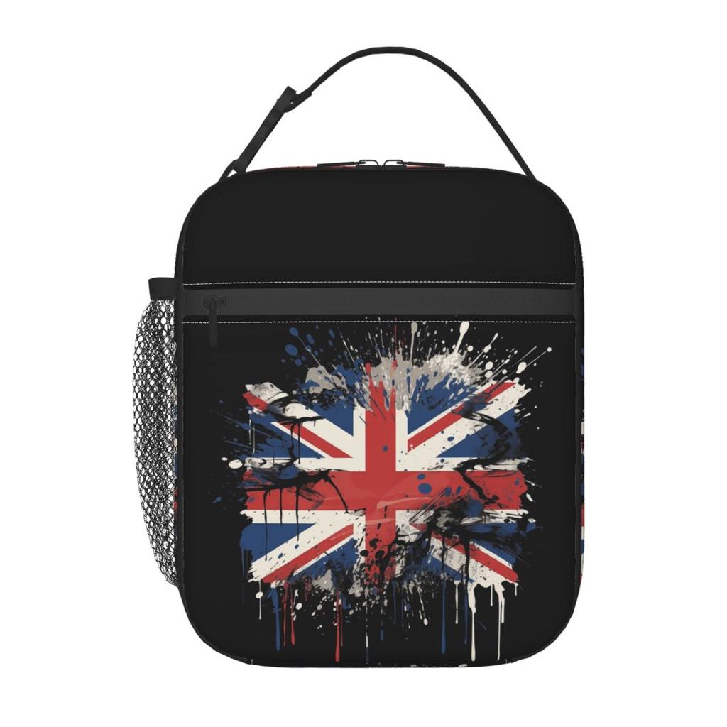 Union Jack Flag Of The UK Insulated Lunch Bag for Women Office Cooler Thermal Food Box Tote Portable Lunch Boxes Container