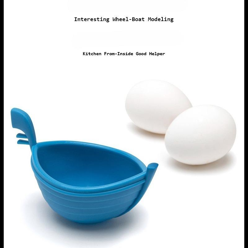 Kitchen practical water wave egg boat boiled egg maker mold silicone DIY boat egg boiler diy fried cake mold