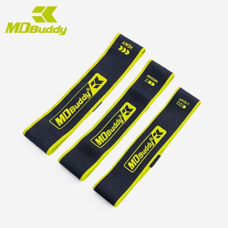 

Mdbuddy Stretch Hip Exercise Band Md1389 Knitting Strain Relief Bushing Fitness Yoga Hip Lifting Squat Nylon Elastic Force Circle Three-piece suit