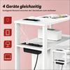 Narrow Sofa Table, Side Table with Socket, Side Table (1 Pcs Side Table)