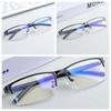 Zinc Zinc Alloy Anti Blu-ray Glasses PC Men Reading Eyewear Half-frame Business Myopia Glasses  Watch Movie