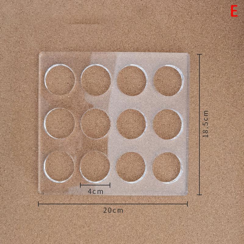 1Pcs Clear Polycarbonate Dacquoise Cake Mold Oval Round Shaped Dakovaz Macaron Mould Cake Decorating Tool Bakeware