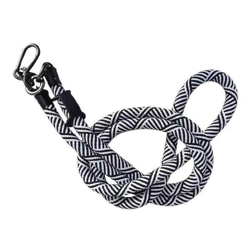 

B Style 8mm Phone Lanyard Crossbody Strap with Tether Tab Black Grey
