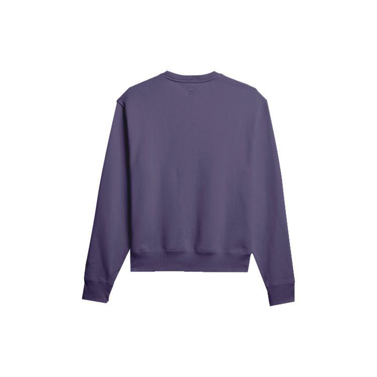 Adidas Originals Trefoil Basics Sweatshirt By Pharrell Williams Men Sweatshirt Purple GL6291