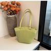 Leisure Commuting Large-capacity Bag Women's 2024 New Trendy Fashion Commuting Shoulder Bag College Student Striped Tote Bag