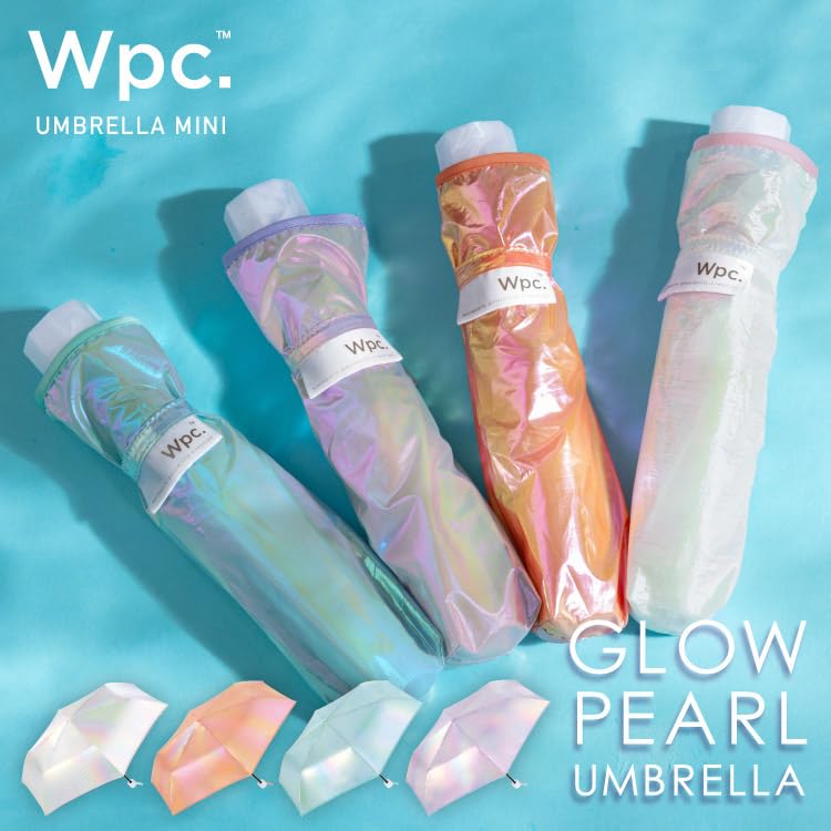 Regnskärm Vikbar Paraply Ljuspärla Paraply Mini Av 50cm Pastell Glittrande Fotogenisk Fin Flicka Aurora Flickaktig Snygg Söt Kvinnor Wpc. Kvinnors