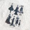 Pet Tape Journal Dark Night Witch Sticker Magic Woman Character Sticker Card Landscaping Collage Decoration