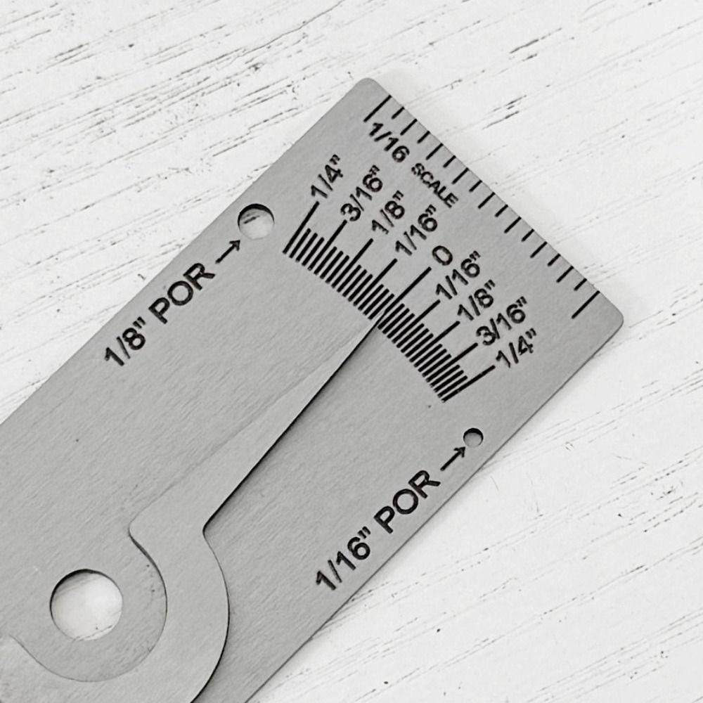 Metric Reading Depth Ruler Stainless Steel Fillet Weld Gauge Inspection Gauge  Gage Kit