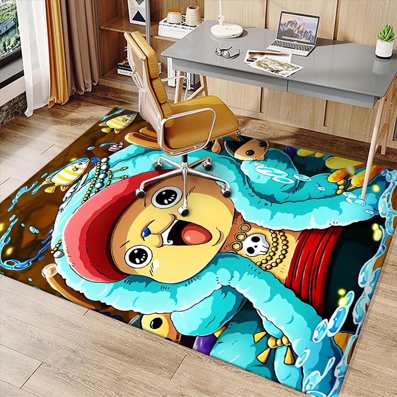 One Piece Tony Tony Chopper Printed Absorbent Washable Carpet, Non-Slip Bathroom Mats, Kitchen Rugs, Yoga Mat,Living Room Entrance, Camping Picnic Rug
