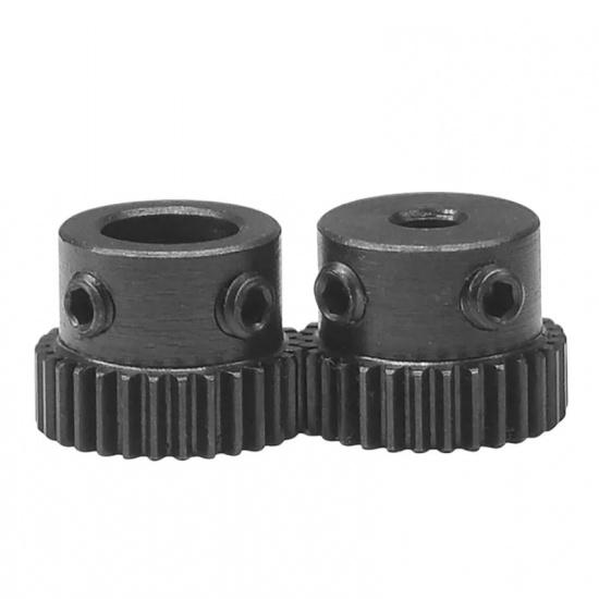 Spur Gear 0.5M 20T - 34T Metal Transmission Gear 45# Steel 0.5 Modulus Pinion Gears Bore 4 5 6 6.35 8mm Surface Blackening