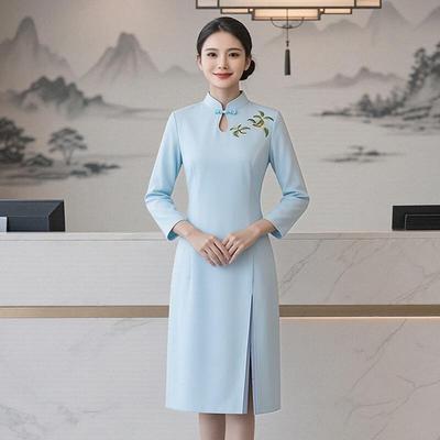 New Chinese Style Professional A-line Dress