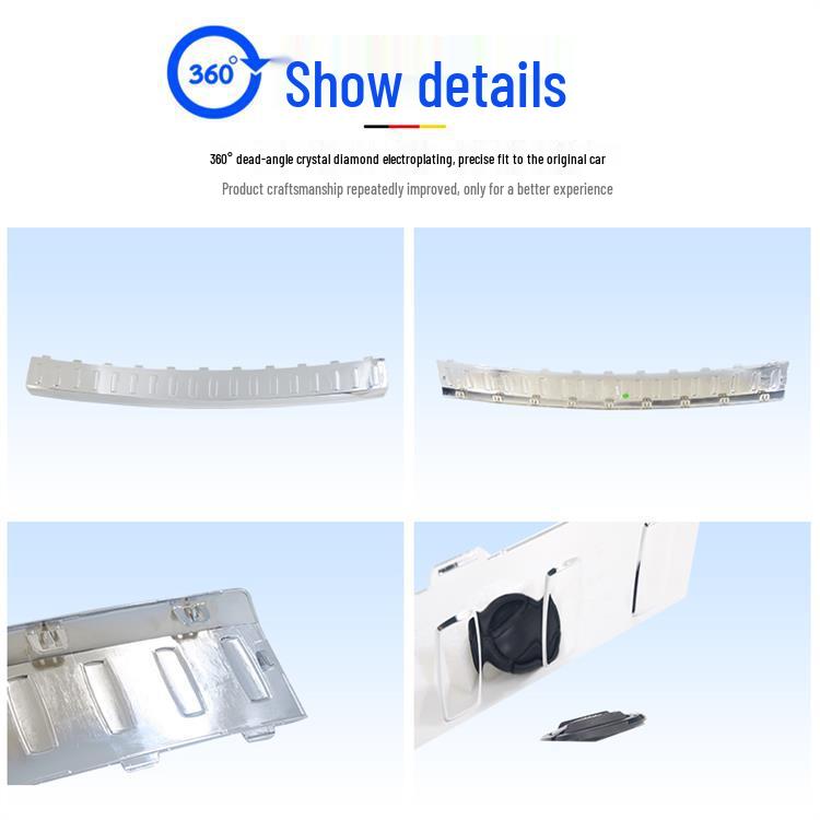 Chrome-Plated Decorative Strip for Mercedes-Benz GL500/GL550: Fog Light, Front Bumper, and Trunk Protector