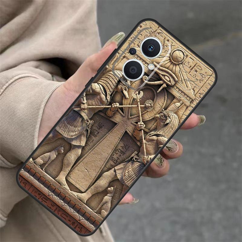 Egypt Pharaoh Mural Case For OPPO Reno 14 12 11 10 13 Pro 14F 13F 12F 11F 8 7 Lite OPPO Find X9 X8 X6 Pro Cover