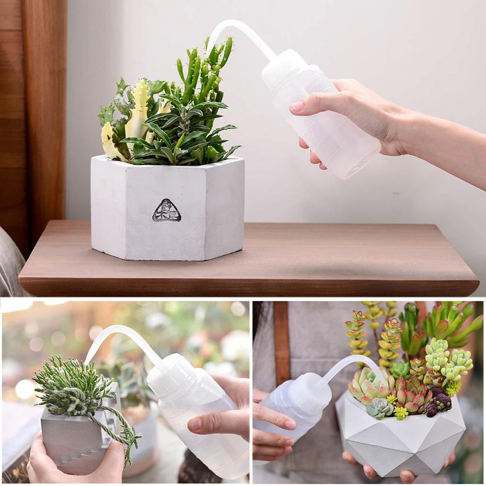Squeeze Bottle Succulent Potted Plant Watering Pot Elbow Narrow Mouth Long Tube Watering Can Liquid Container