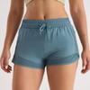 Women's Quick-Dry Mesh Yoga Shorts - Two-Piece, Anti-Exposure Design