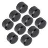 10PCS Motorcycle Head Bolt Cover Black Flat CNC Aluminum Engine Screw Topper Covers Caps Universal