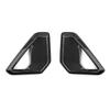 Car Exterior Accessory For Carbon Fiber Bright Black Front Bumper Fog Light Lamp Frame Trim Cover for Hyundai KONA SX2 2024-2026