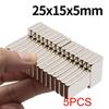 25x15x5mm Magnete Super Forte al Neodimio N35 NdFeB Magneti Permanenti Blocco Magneti Potenti Frigorifero