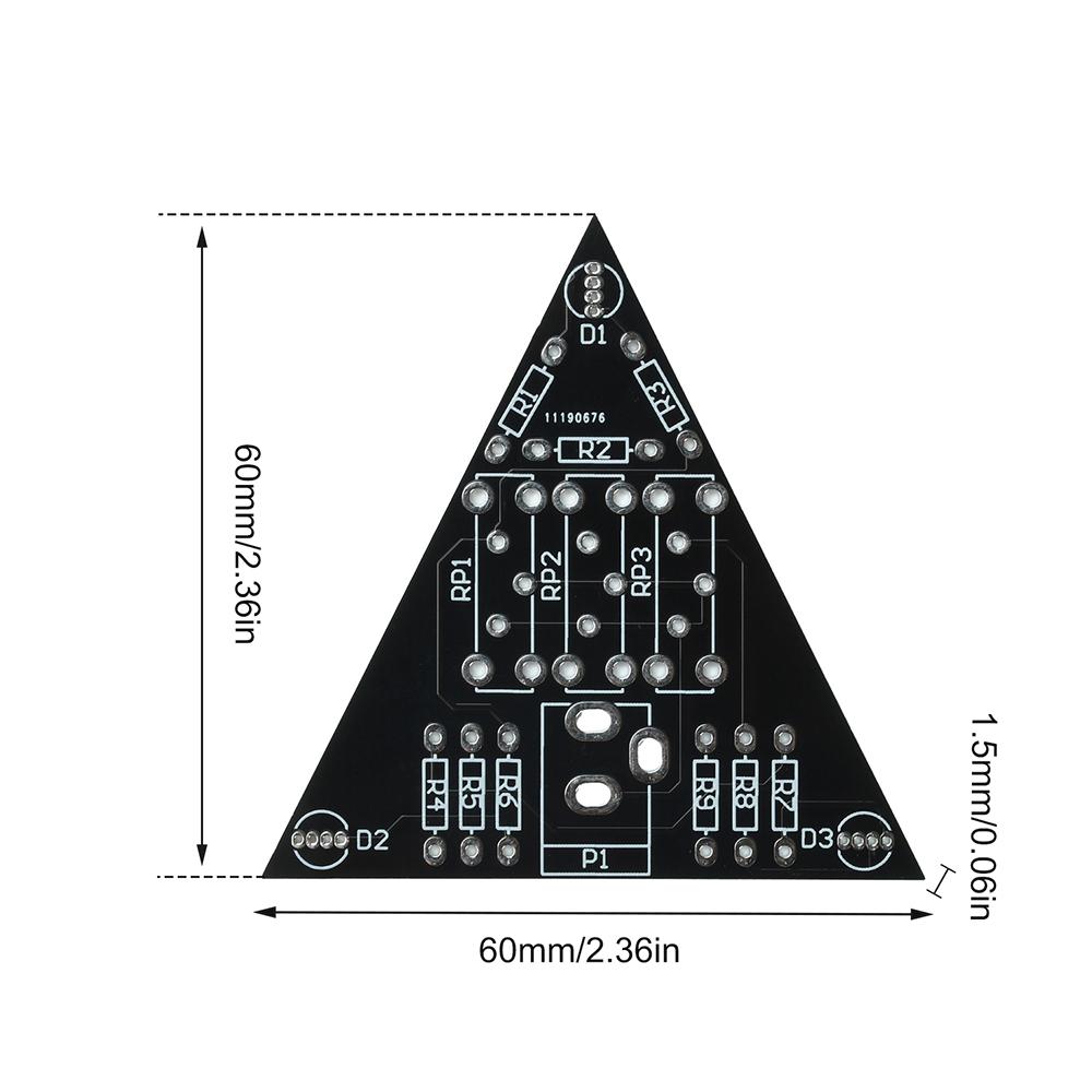 DC 5V LED Display Module Sliding Resistor RGB Dimmable LED Adjustable Color and Brightness DIY Soldering Practice Kit