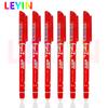 6Pcs Erasable Pen Gel Pen Durable Plastic Ink Blue 0.5mm Useful Student Erasable School Pen Stationery Supplies