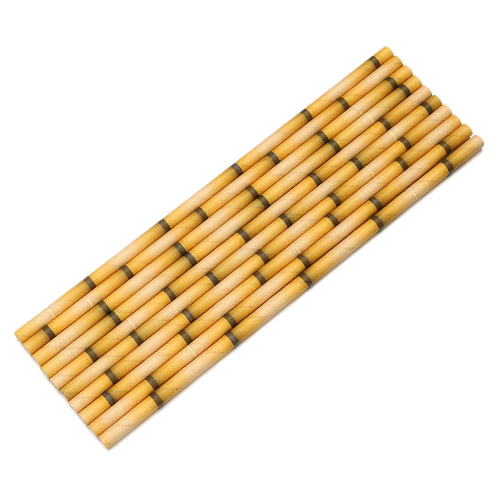 25pcs Reusable Wedding Cocktail Drink Drinking Tubes Paper Tubes Party Supplies Bamboo Straws